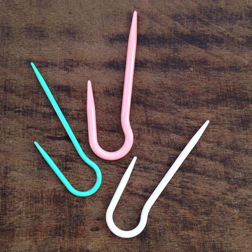 Metal Cable Needle J Hook - Knit Knot & Natter