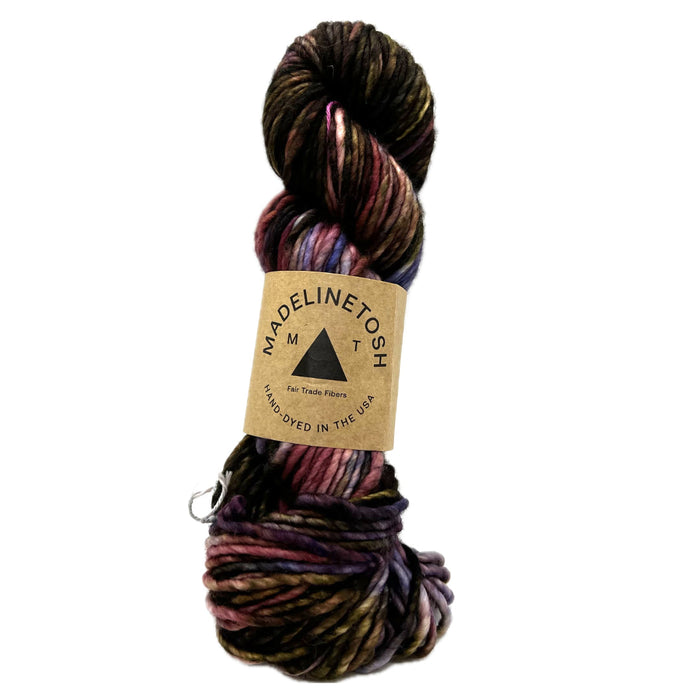 A skein of Madelinetosh yarn. 