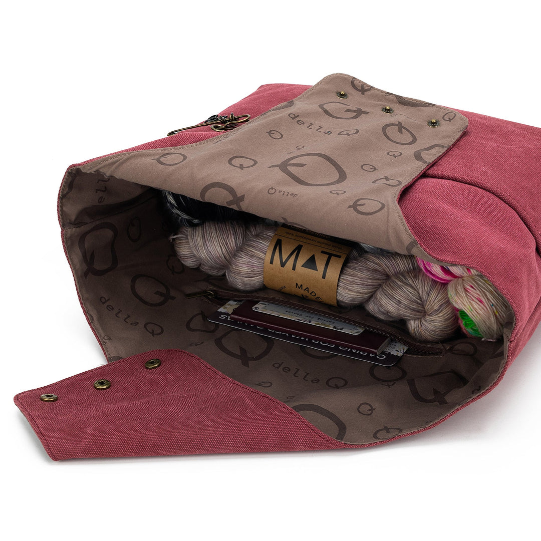 Nora Bucket Bag-Maroon