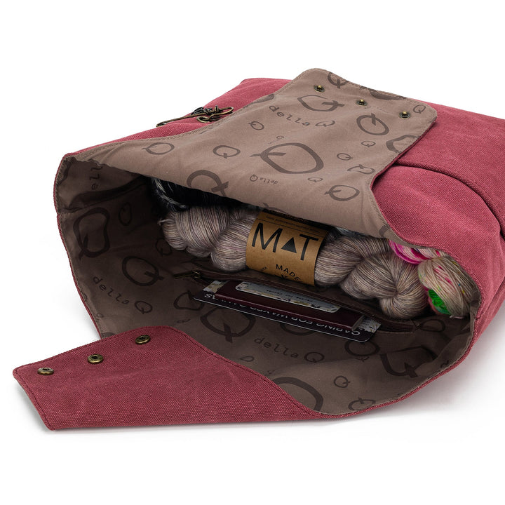 Nora Bucket Bag-Maroon