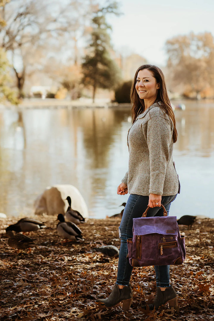 Midi Backpack-Purple