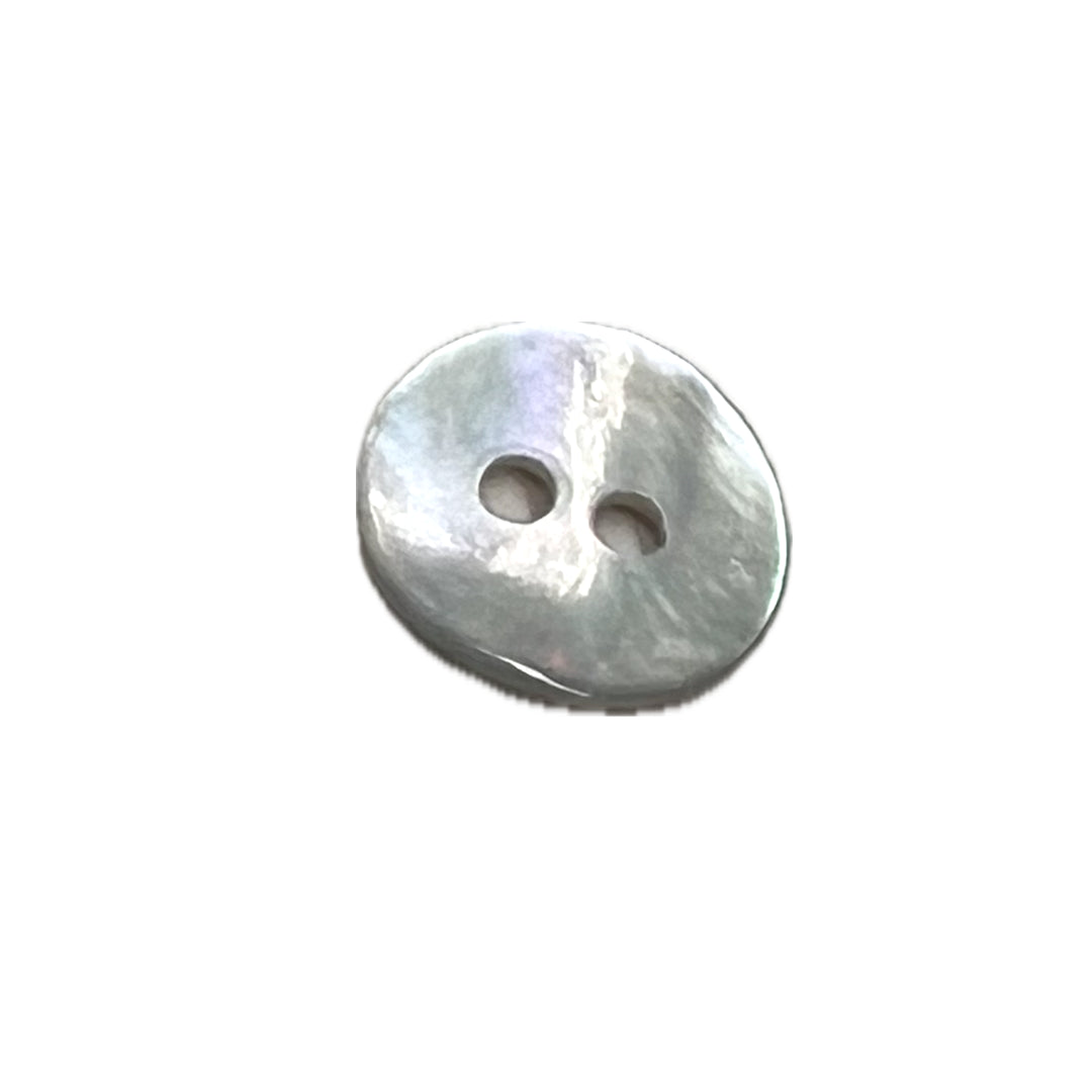 shell button with 2 holes