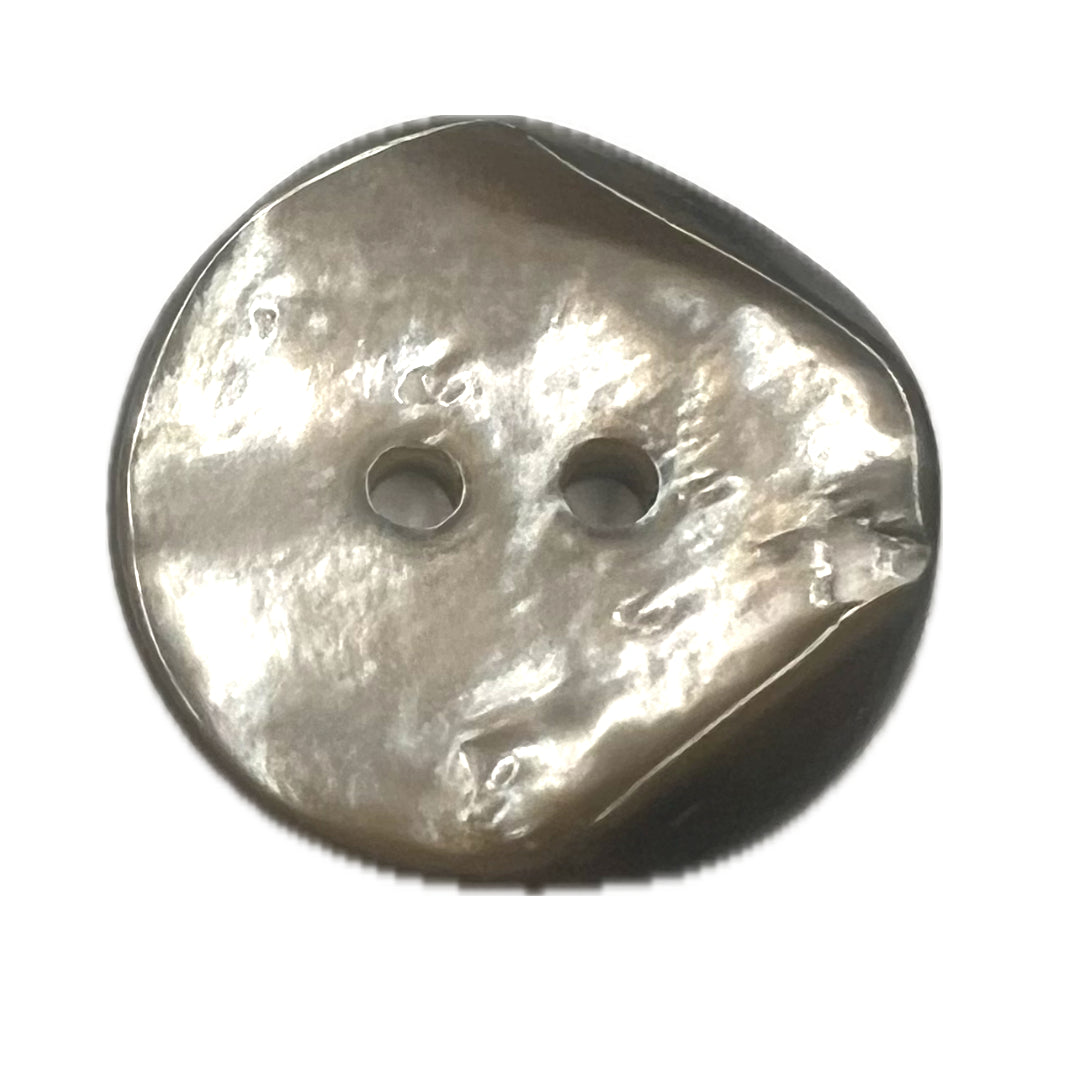 Shell button with 2 holes.