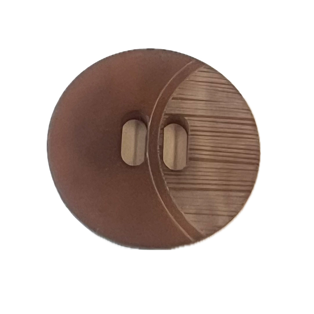 button with 2 oblong holes