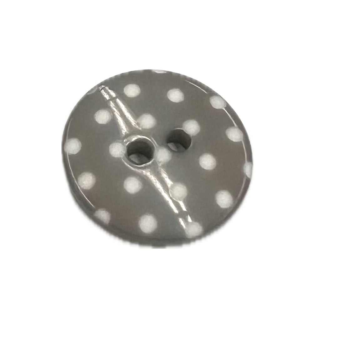 Round button with 2 holes.