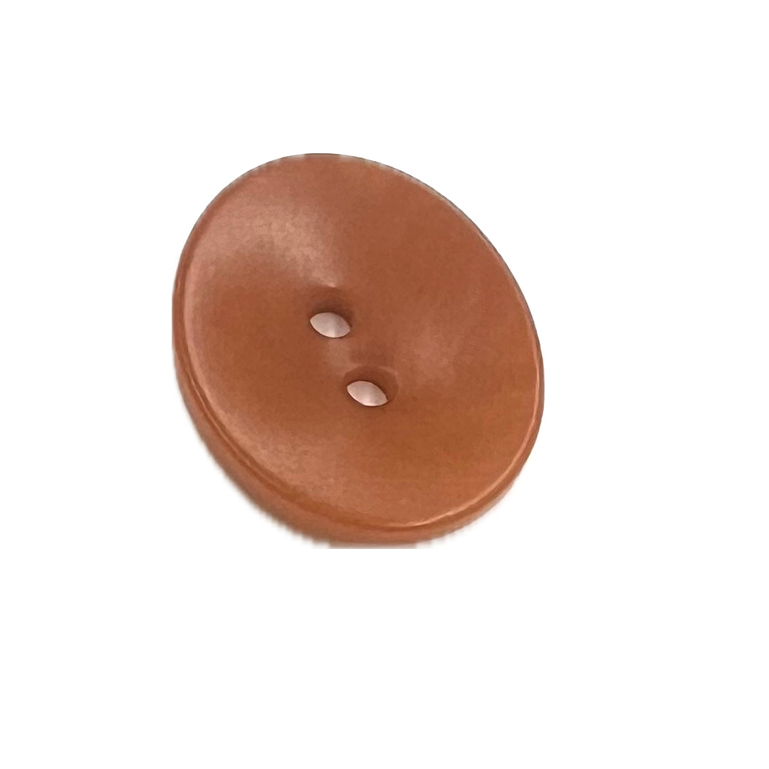 Bowl shaped button with 2 holes.