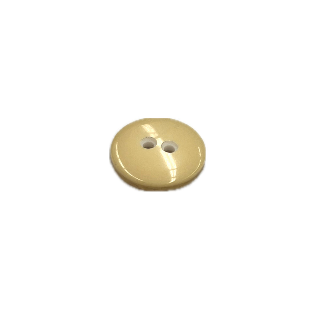 Round poly button with 2 holes. 
