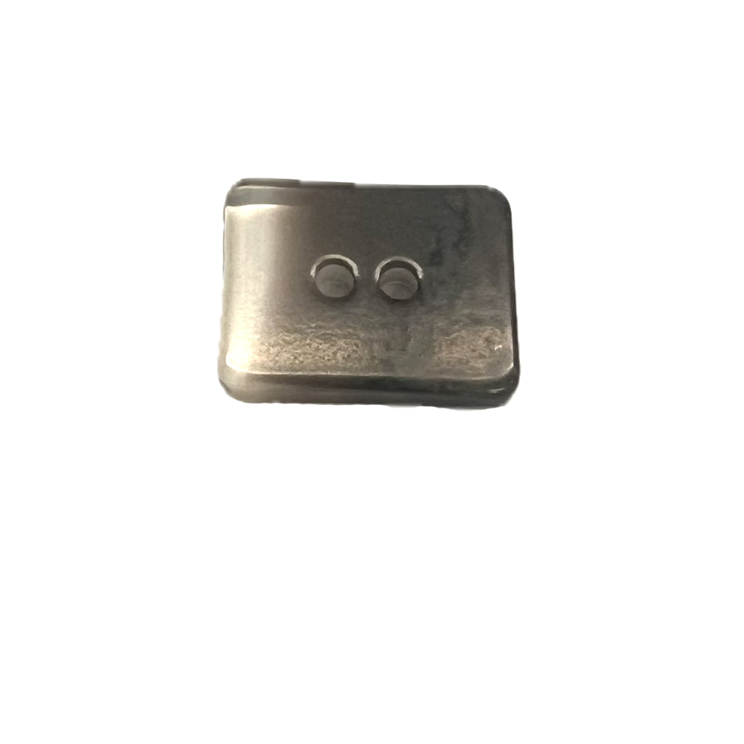2 holed rectangle button with a light to dark gradient. 