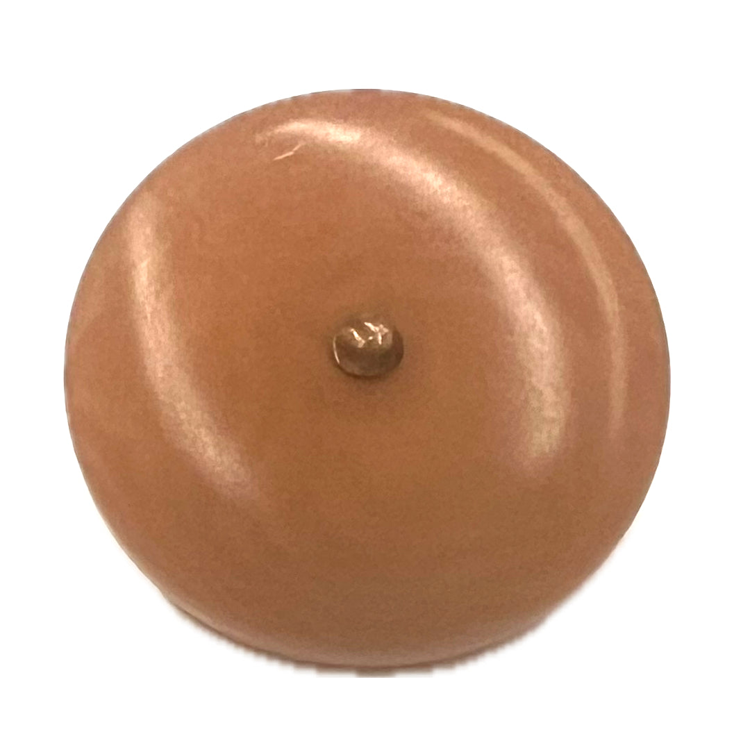 Rust colored corozzo shank button.