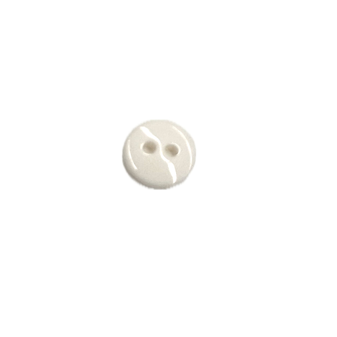 Round plastic button.