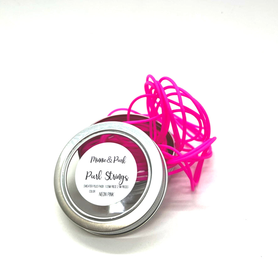 Purl Strings-Neon Pink