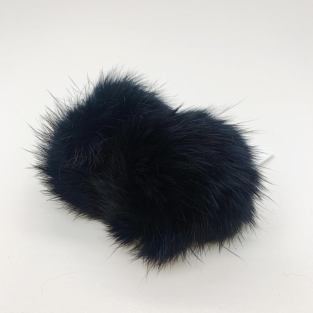 Pompom Fourrure Lapin-black