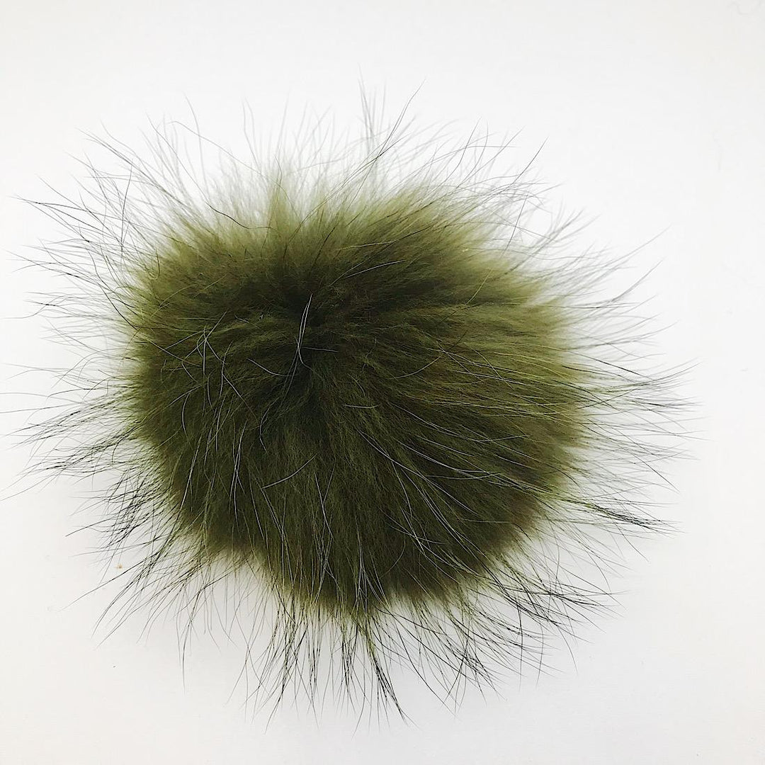 XL Pompom-Olive